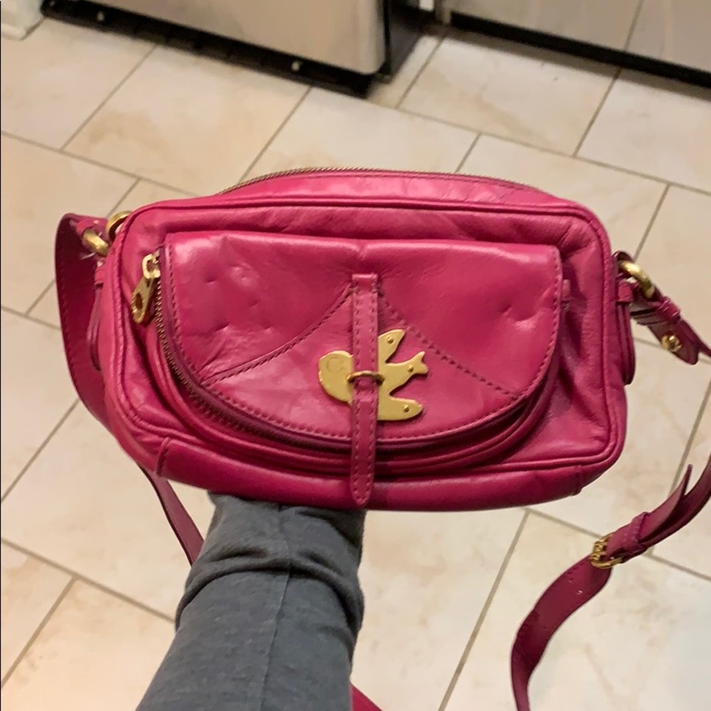 Marc by Marc Jacobs dark pink crossbody bag
